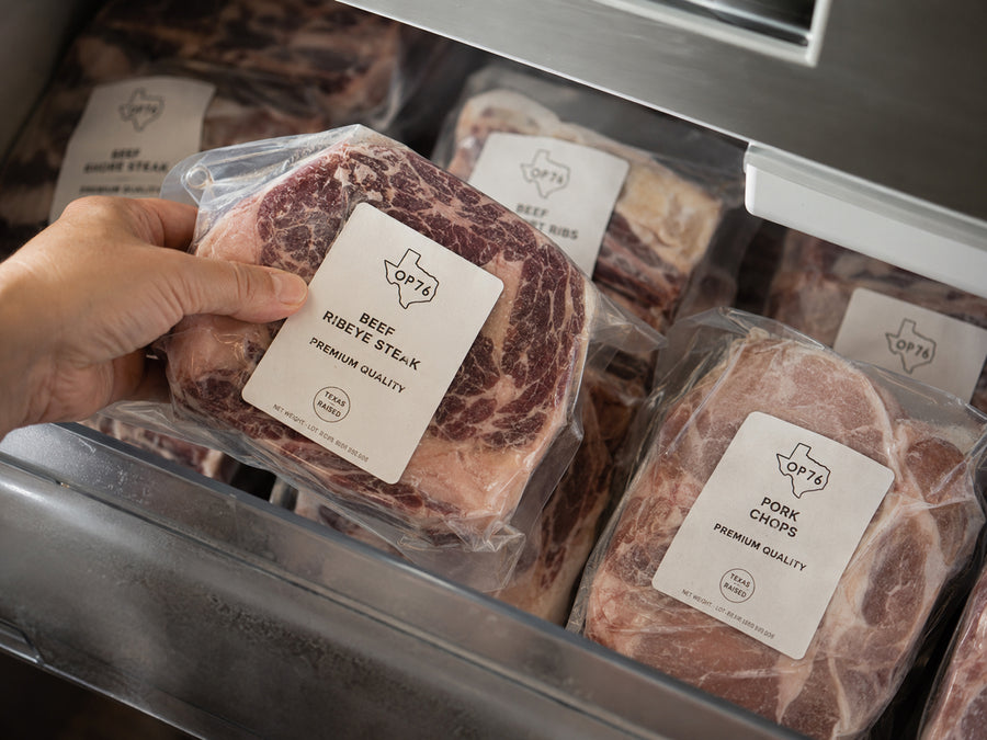 Freezer stocked with premium cuts
